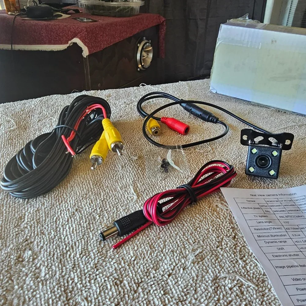 Electronic Automotive camera kit with night vision for camera ready audio system